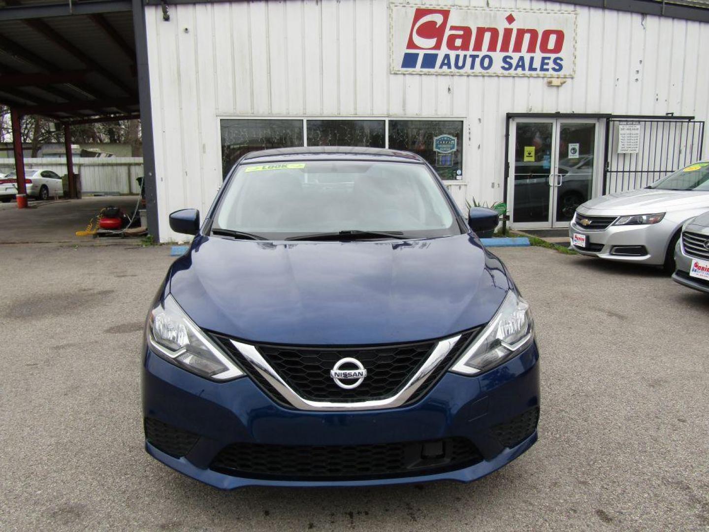 2019 BLUE NISSAN SENTRA S (3N1AB7AP4KL) with an 1.8L engine, Continuously Variable transmission, located at 830 E. Canino Rd., Houston, TX, 77037, (281) 405-0440, 38.358219, -81.729942 - Photo#0