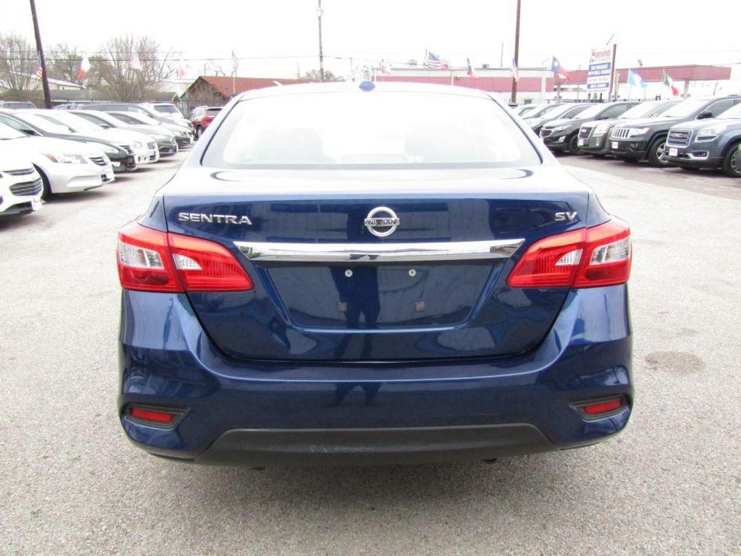 2019 BLUE NISSAN SENTRA S (3N1AB7AP4KL) with an 1.8L engine, Continuously Variable transmission, located at 830 E. Canino Rd., Houston, TX, 77037, (281) 405-0440, 38.358219, -81.729942 - Photo#3