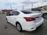 2016 WHITE NISSAN SENTRA S (3N1AB7APXGY) with an 1.8L engine, Continuously Variable transmission, located at 830 E. Canino Rd., Houston, TX, 77037, (281) 405-0440, 38.358219, -81.729942 - Photo#2