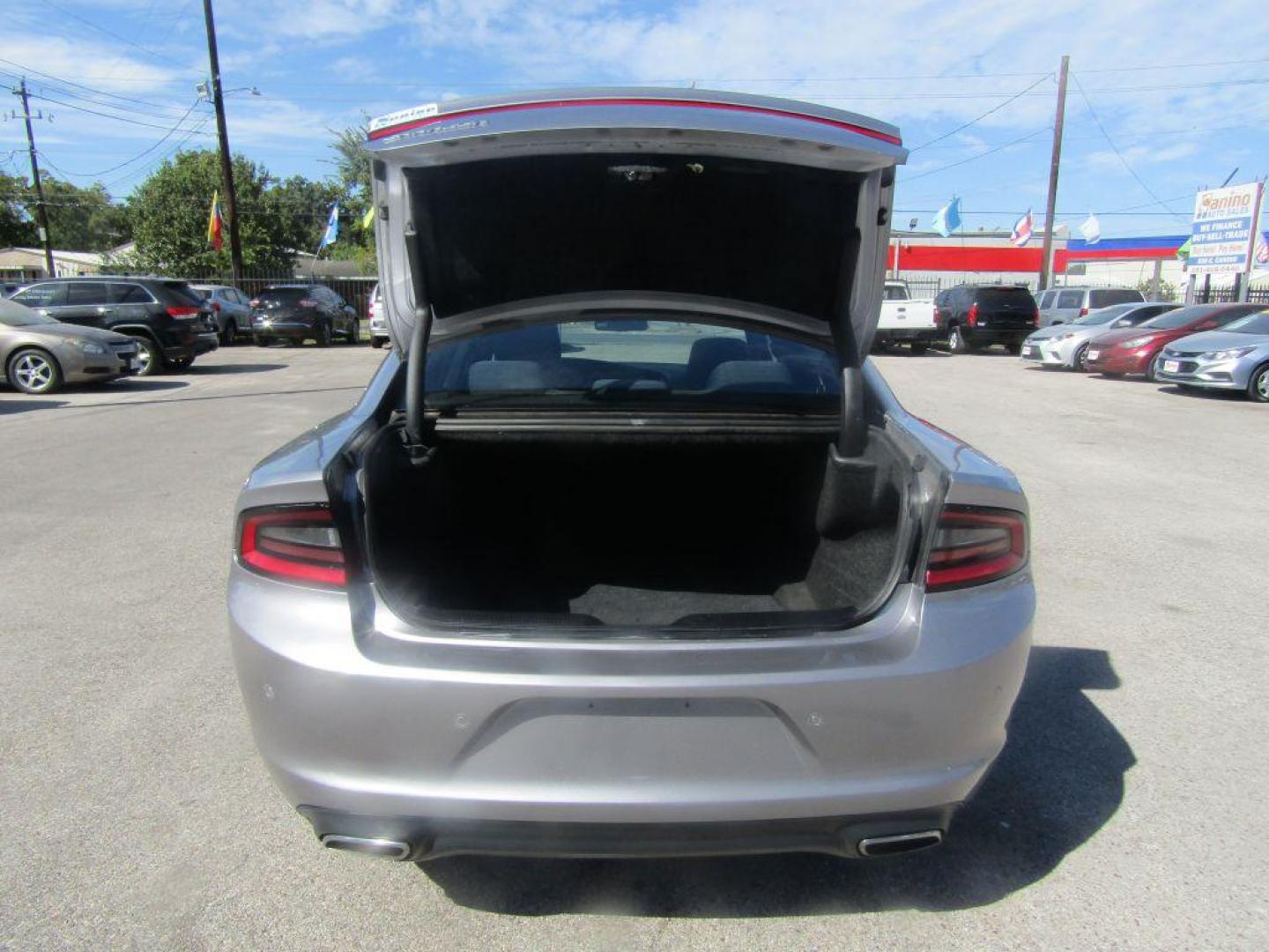 2015 SILVER DODGE CHARGER SE (2C3CDXBG3FH) with an 3.6L engine, Automatic transmission, located at 830 E. Canino Rd., Houston, TX, 77037, (281) 405-0440, 38.358219, -81.729942 - Photo#10