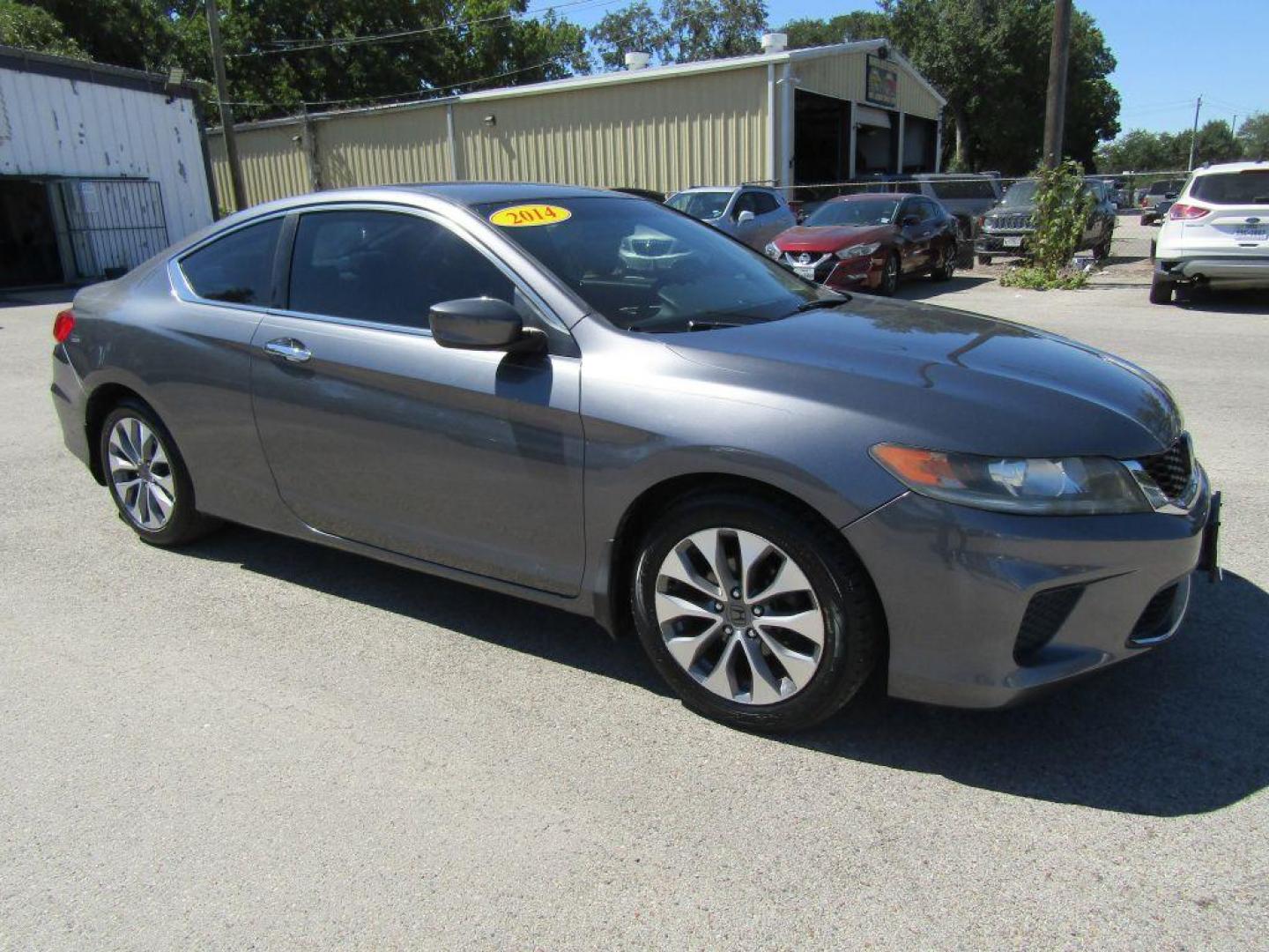 2014 GRAY HONDA ACCORD LX-S (1HGCT1B36EA) with an 2.4L engine, Continuously Variable transmission, located at 830 E. Canino Rd., Houston, TX, 77037, (281) 405-0440, 38.358219, -81.729942 - Photo#1