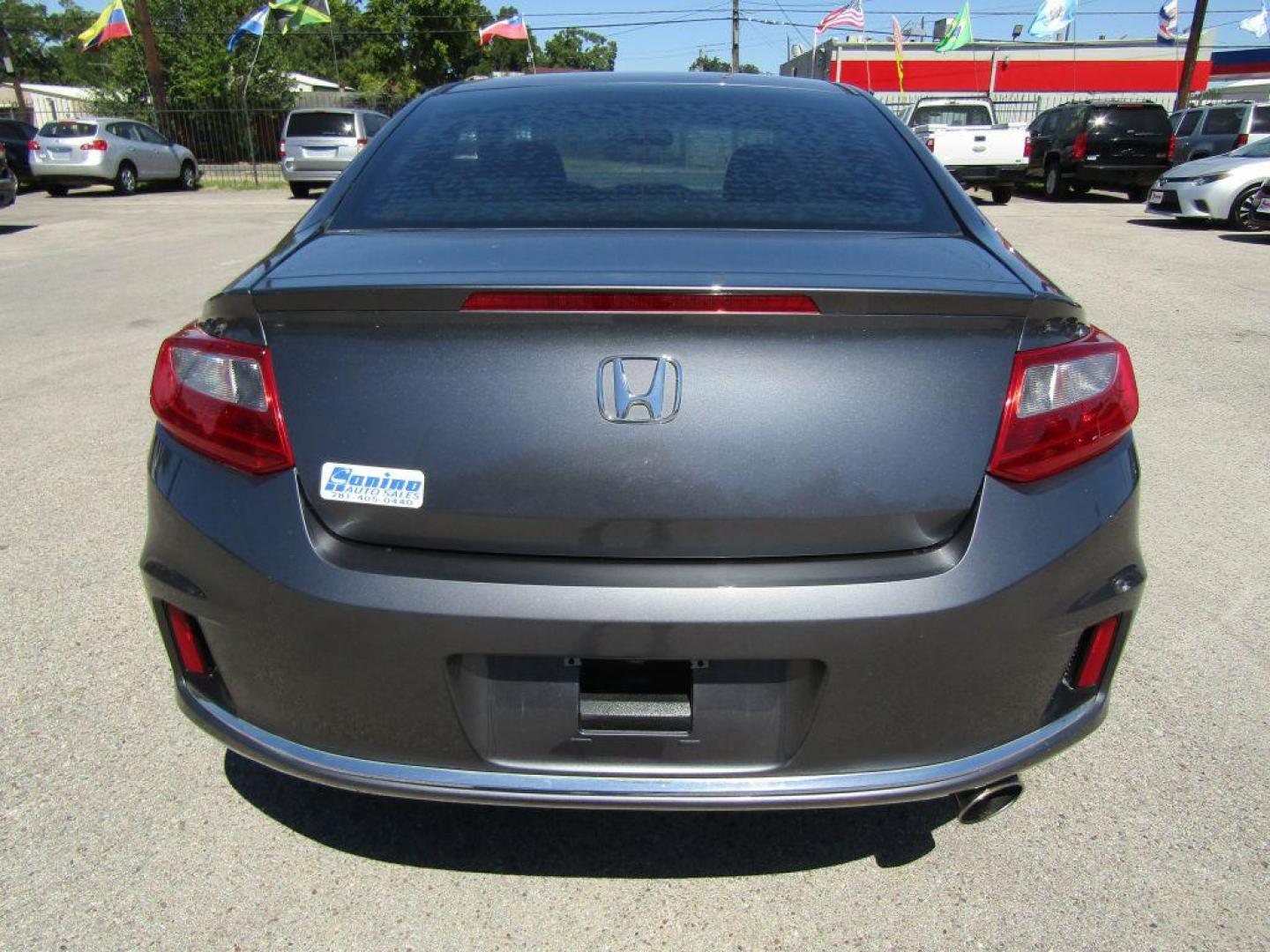 2014 GRAY HONDA ACCORD LX-S (1HGCT1B36EA) with an 2.4L engine, Continuously Variable transmission, located at 830 E. Canino Rd., Houston, TX, 77037, (281) 405-0440, 38.358219, -81.729942 - Photo#3