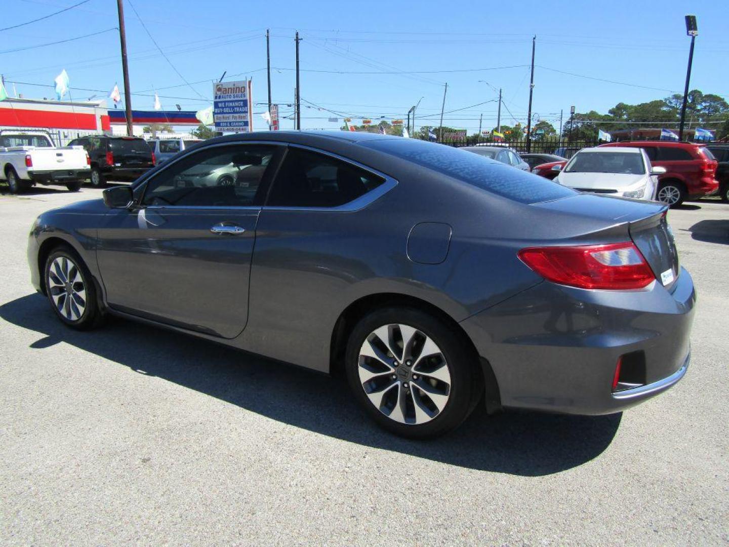 2014 GRAY HONDA ACCORD LX-S (1HGCT1B36EA) with an 2.4L engine, Continuously Variable transmission, located at 830 E. Canino Rd., Houston, TX, 77037, (281) 405-0440, 38.358219, -81.729942 - Photo#4