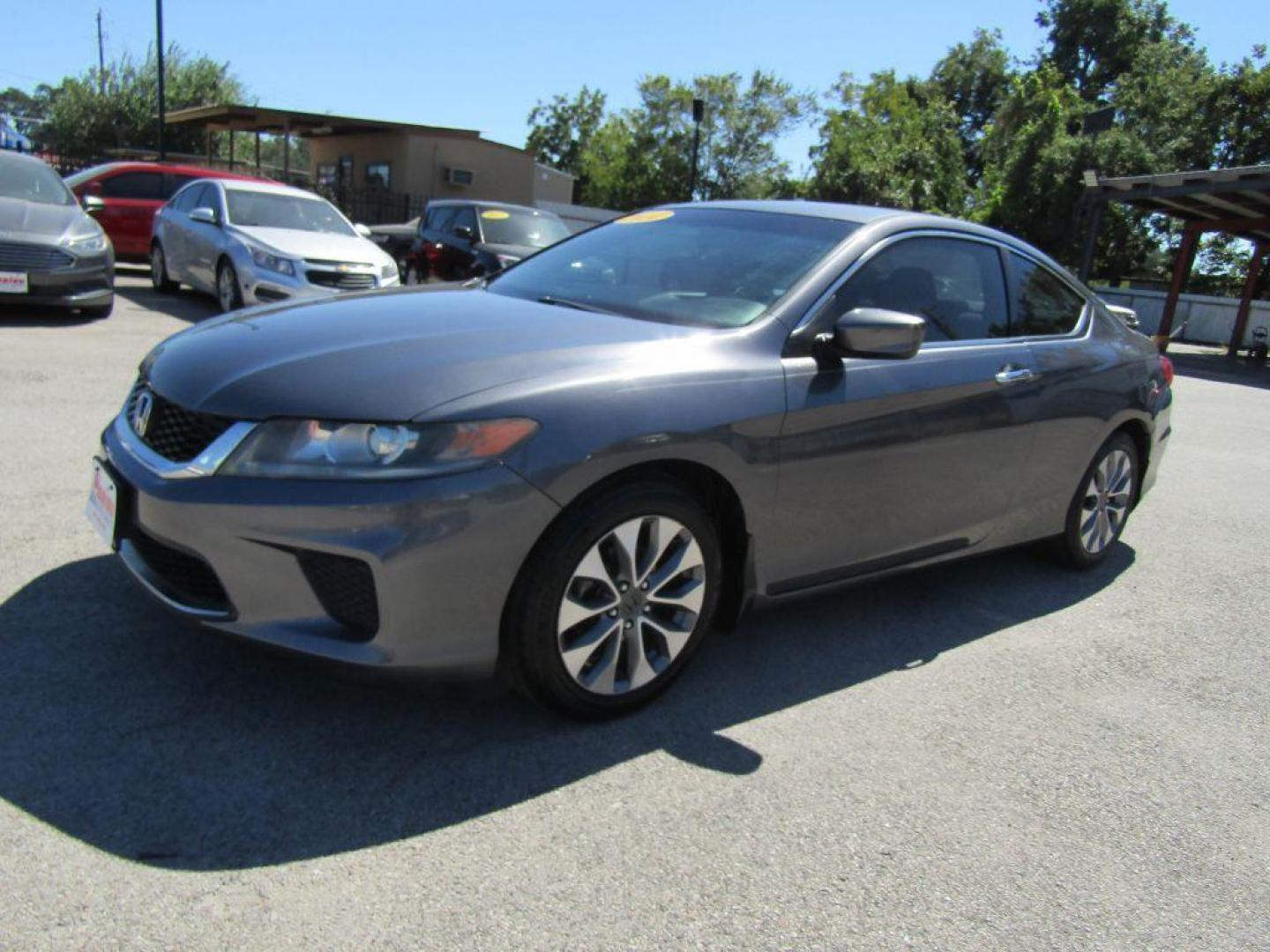 2014 GRAY HONDA ACCORD LX-S (1HGCT1B36EA) with an 2.4L engine, Continuously Variable transmission, located at 830 E. Canino Rd., Houston, TX, 77037, (281) 405-0440, 38.358219, -81.729942 - Photo#5