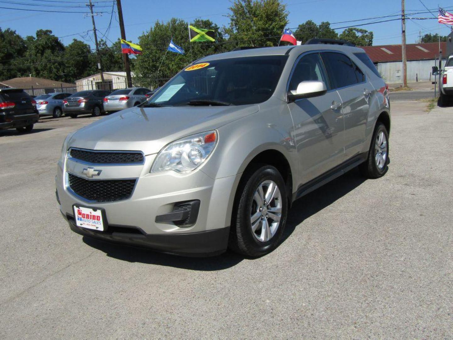 2014 TAN CHEVROLET EQUINOX LT (2GNALBEK1E6) with an 2.4L engine, Automatic transmission, located at 830 E. Canino Rd., Houston, TX, 77037, (281) 405-0440, 38.358219, -81.729942 - Photo#1