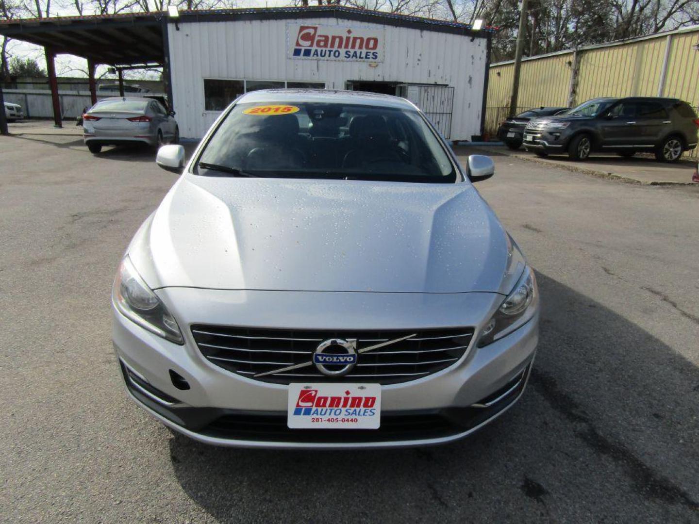 2015 SILVER VOLVO S60 PREMIER (YV126MFK3F1) with an 2.0L engine, Automatic transmission, located at 830 E. Canino Rd., Houston, TX, 77037, (281) 405-0440, 38.358219, -81.729942 - Photo#0