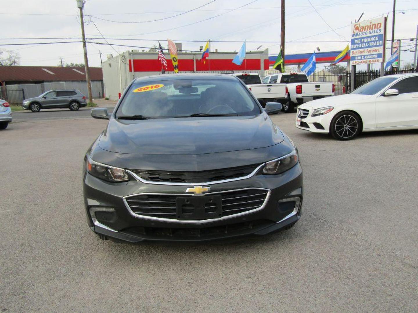 2016 GRAY CHEVROLET MALIBU PREMIER (1G1ZH5SXXGF) with an 2.0L engine, Automatic transmission, located at 830 E. Canino Rd., Houston, TX, 77037, (281) 405-0440, 38.358219, -81.729942 - Photo#0