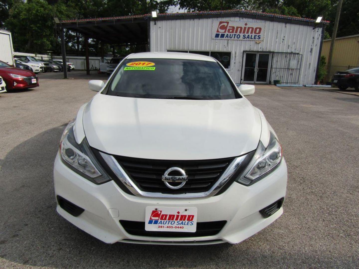 2017 WHITE NISSAN ALTIMA 2.5 (1N4AL3AP3HC) with an 2.5L engine, Continuously Variable transmission, located at 830 E. Canino Rd., Houston, TX, 77037, (281) 405-0440, 38.358219, -81.729942 - Photo#0