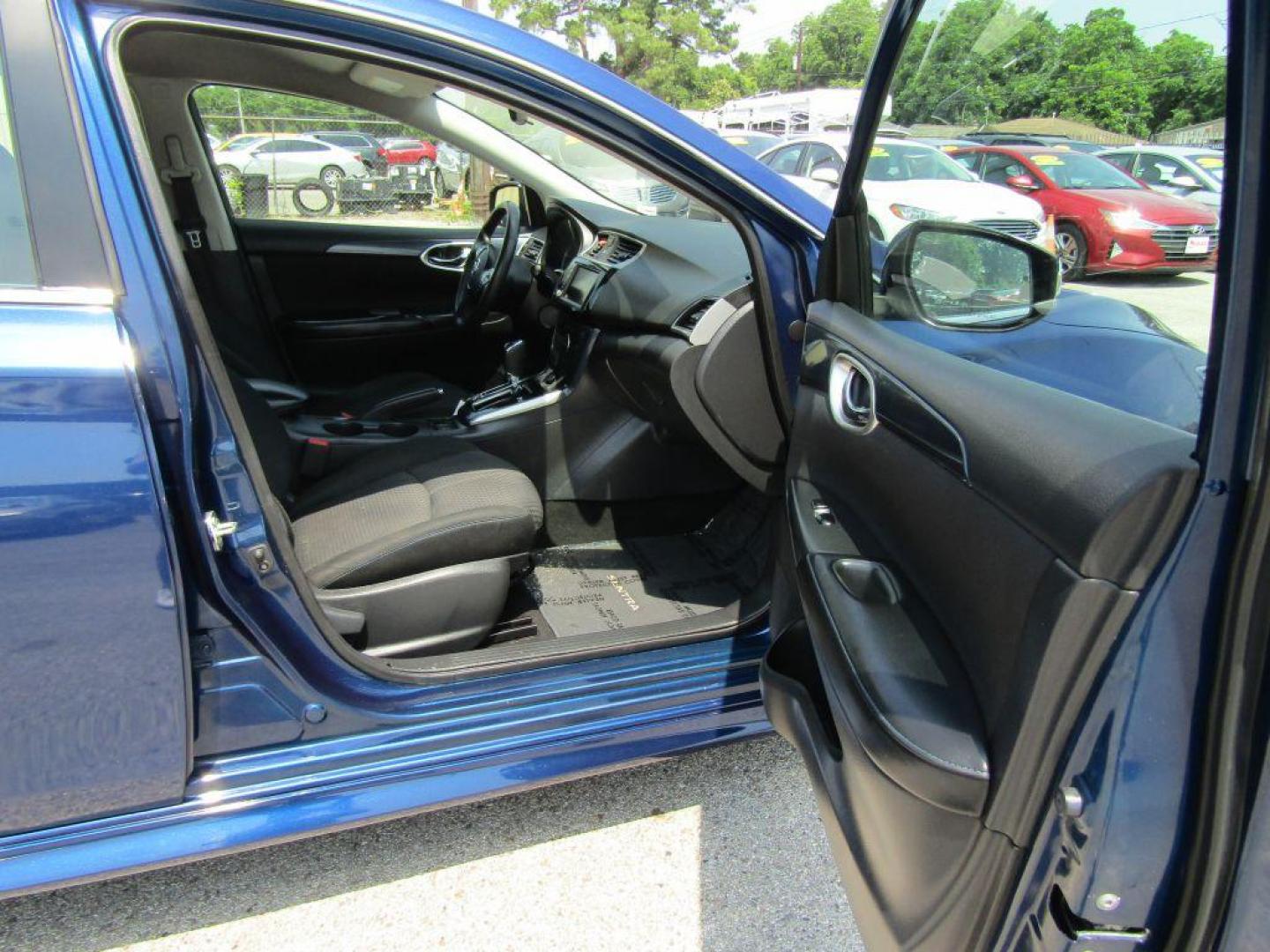 2019 BLUE NISSAN SENTRA S (3N1AB7AP1KY) with an 1.8L engine, Continuously Variable transmission, located at 830 E. Canino Rd., Houston, TX, 77037, (281) 405-0440, 38.358219, -81.729942 - Photo#11