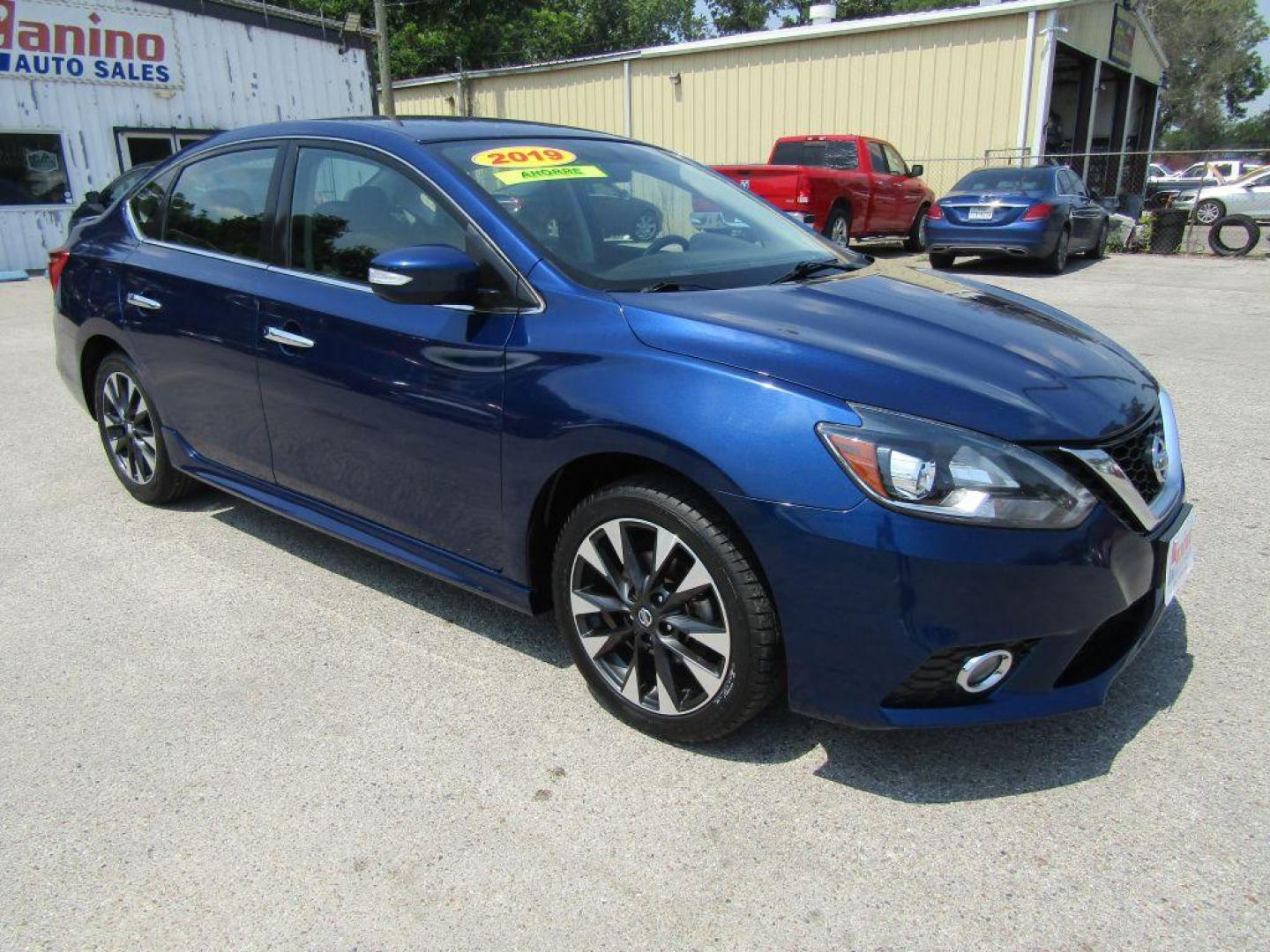 2019 BLUE NISSAN SENTRA S (3N1AB7AP1KY) with an 1.8L engine, Continuously Variable transmission, located at 830 E. Canino Rd., Houston, TX, 77037, (281) 405-0440, 38.358219, -81.729942 - Photo#1