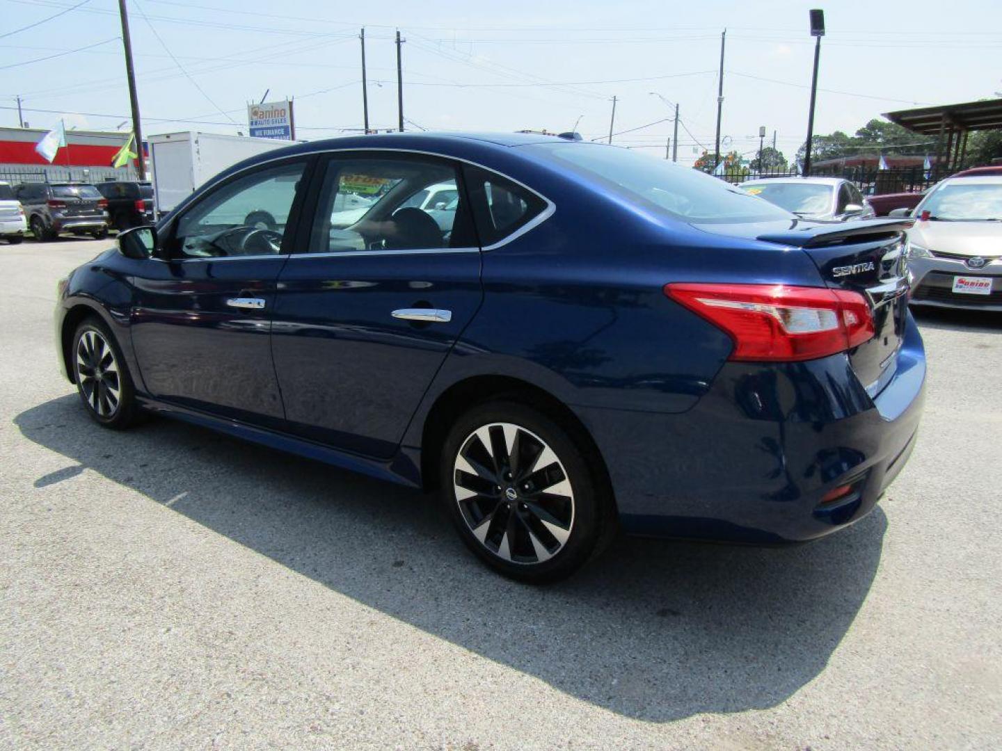 2019 BLUE NISSAN SENTRA S (3N1AB7AP1KY) with an 1.8L engine, Continuously Variable transmission, located at 830 E. Canino Rd., Houston, TX, 77037, (281) 405-0440, 38.358219, -81.729942 - Photo#4