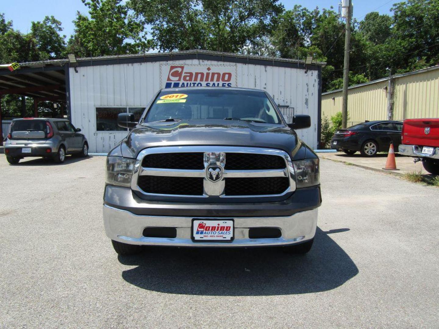 2017 GRAY RAM 1500 SLT (1C6RR6TT7HS) with an 5.7L engine, Automatic transmission, located at 830 E. Canino Rd., Houston, TX, 77037, (281) 405-0440, 38.358219, -81.729942 - Photo#0