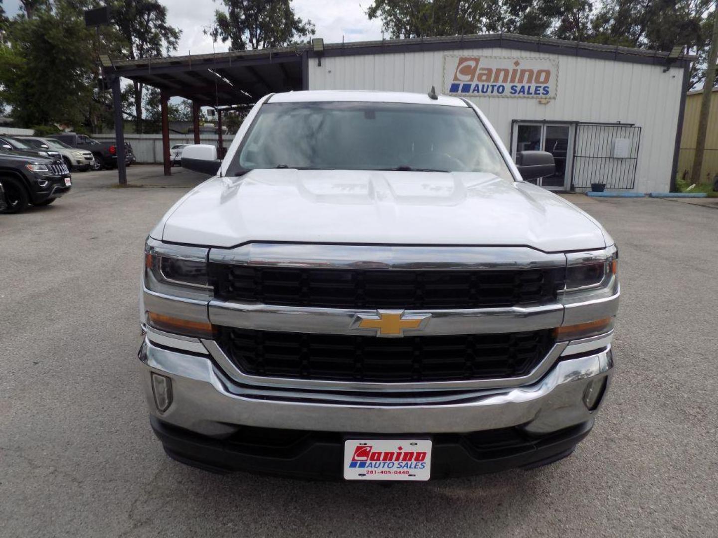 2016 WHITE CHEVROLET SILVERADO 1500 LT (1GCRCREC9GZ) with an 5.3L engine, Automatic transmission, located at 830 E. Canino Rd., Houston, TX, 77037, (281) 405-0440, 38.358219, -81.729942 - Photo#0