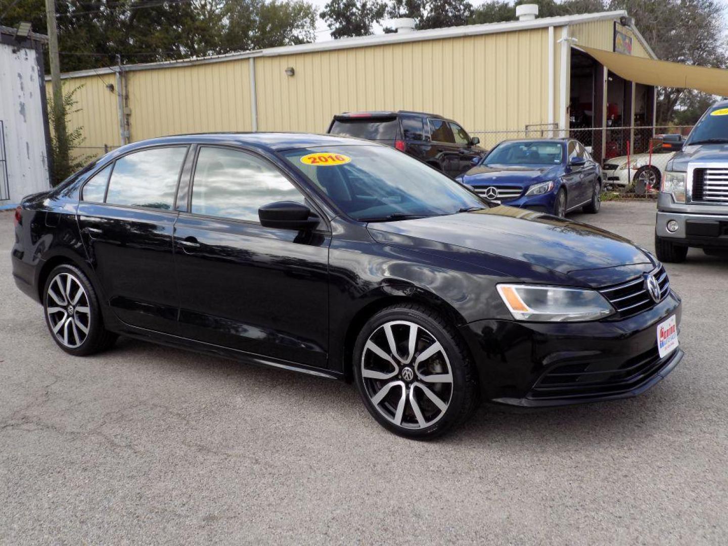 2016 BLACK VOLKSWAGEN JETTA S (3VW267AJ7GM) with an 1.4L engine, Automatic transmission, located at 830 E. Canino Rd., Houston, TX, 77037, (281) 405-0440, 38.358219, -81.729942 - Photo#1