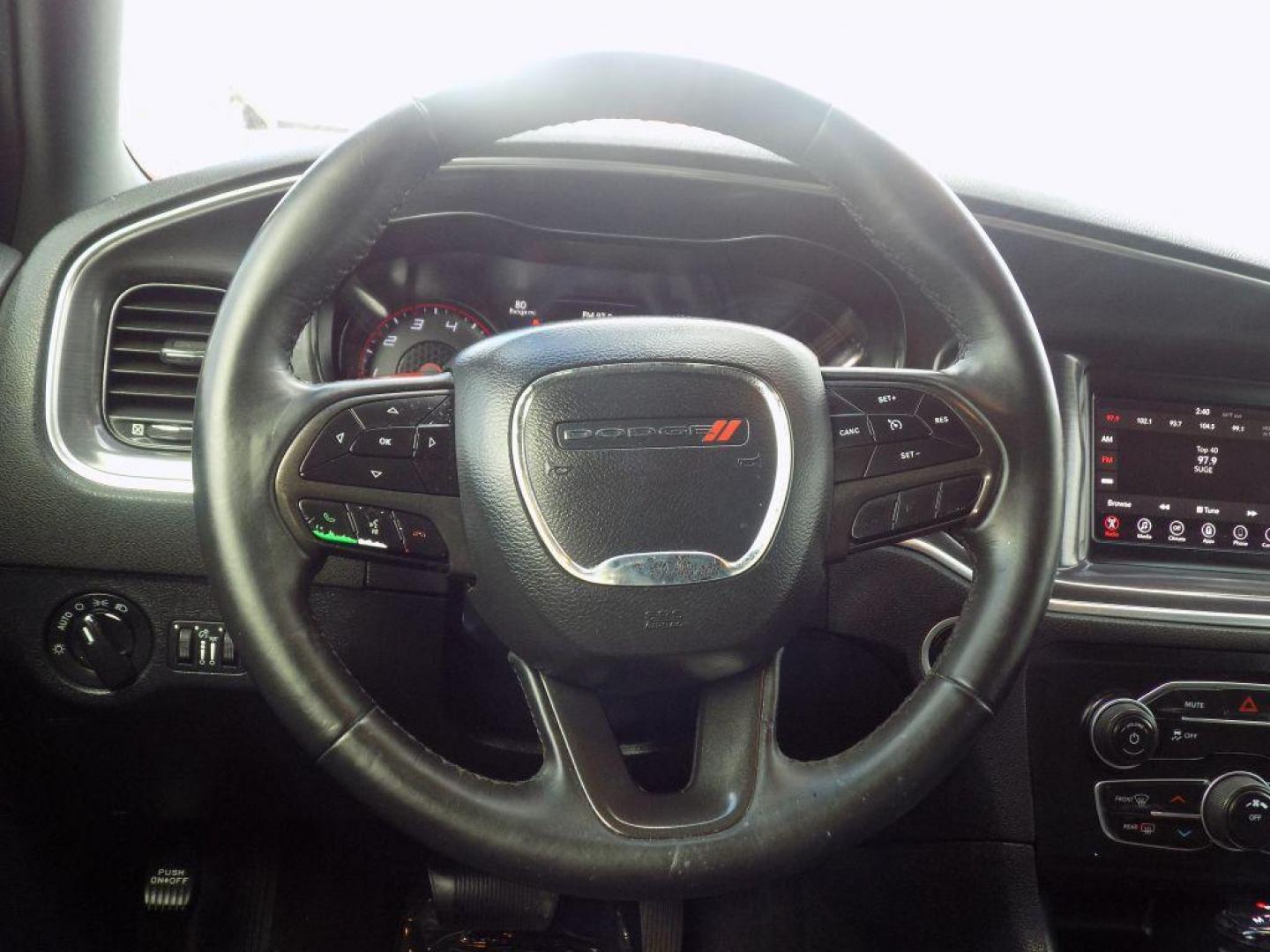 2018 BLACK DODGE CHARGER SXT (2C3CDXBG1JH) with an 3.6L engine, Automatic transmission, located at 830 E. Canino Rd., Houston, TX, 77037, (281) 405-0440, 38.358219, -81.729942 - Photo#19