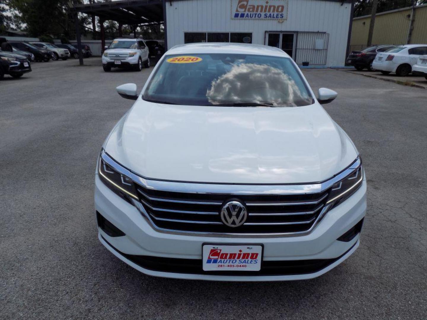 2020 WHITE VOLKSWAGEN PASSAT SE (1VWSA7A32LC) with an 2.0L engine, Automatic transmission, located at 830 E. Canino Rd., Houston, TX, 77037, (281) 405-0440, 38.358219, -81.729942 - Photo#0