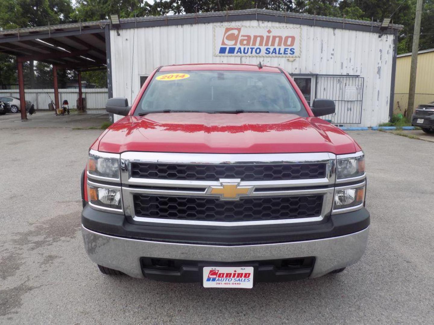 2014 RED CHEVROLET SILVERADO 1500 (1GCVKPEH0EZ) with an 4.3L engine, Automatic transmission, located at 830 E. Canino Rd., Houston, TX, 77037, (281) 405-0440, 38.358219, -81.729942 - Photo#0