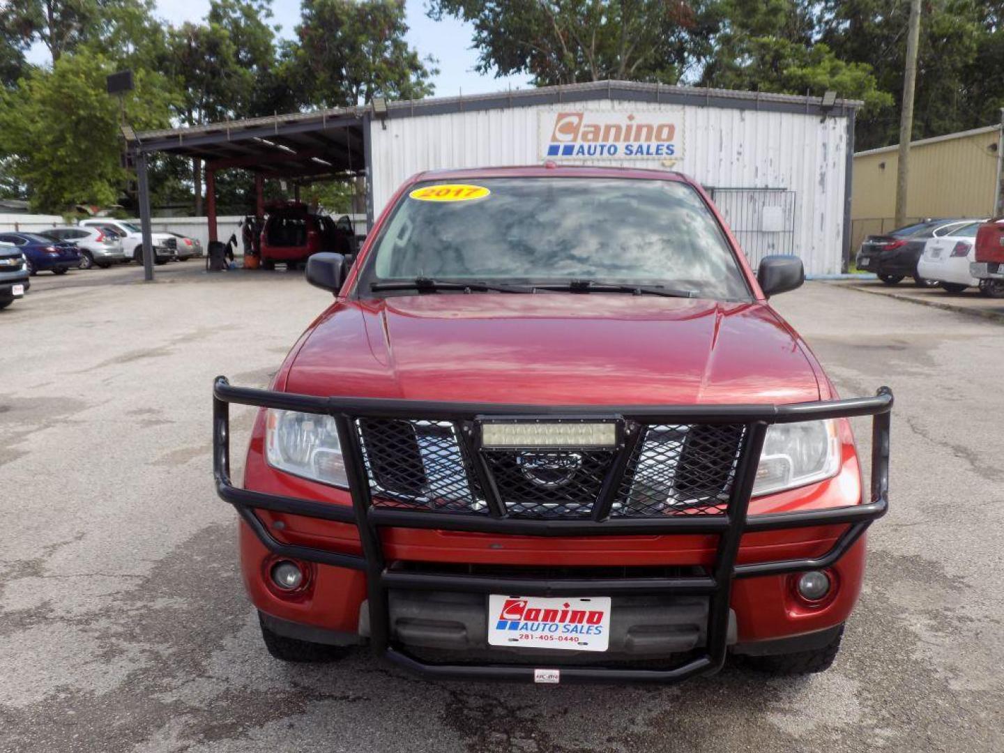 2017 RED NISSAN FRONTIER S (1N6DD0ER9HN) with an 4.0L engine, Automatic transmission, located at 830 E. Canino Rd., Houston, TX, 77037, (281) 405-0440, 38.358219, -81.729942 - Photo#0