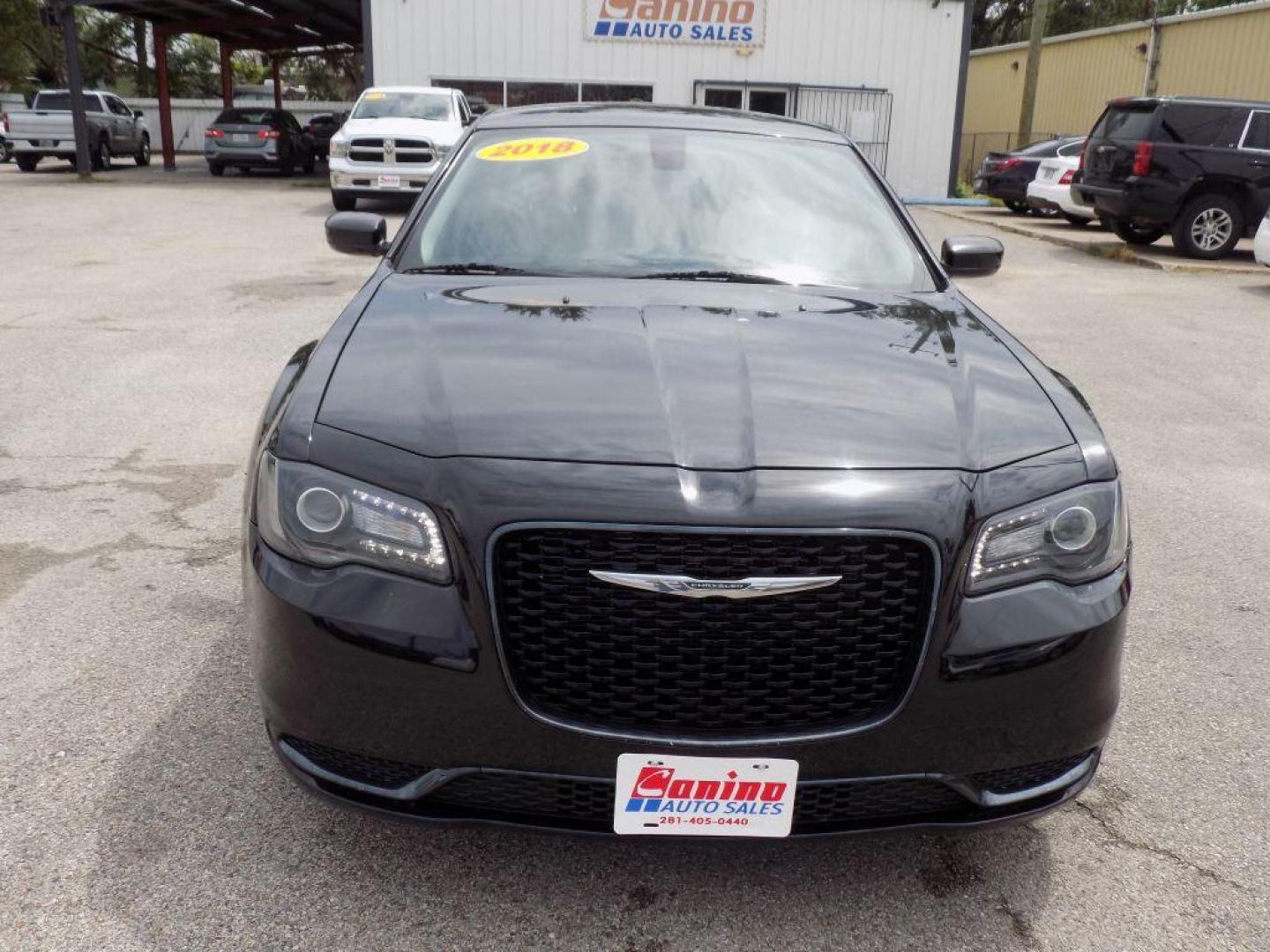 2018 BLACK CHRYSLER 300 TOURING (2C3CCAAG4JH) with an 3.6L engine, Automatic transmission, located at 830 E. Canino Rd., Houston, TX, 77037, (281) 405-0440, 38.358219, -81.729942 - Photo#0