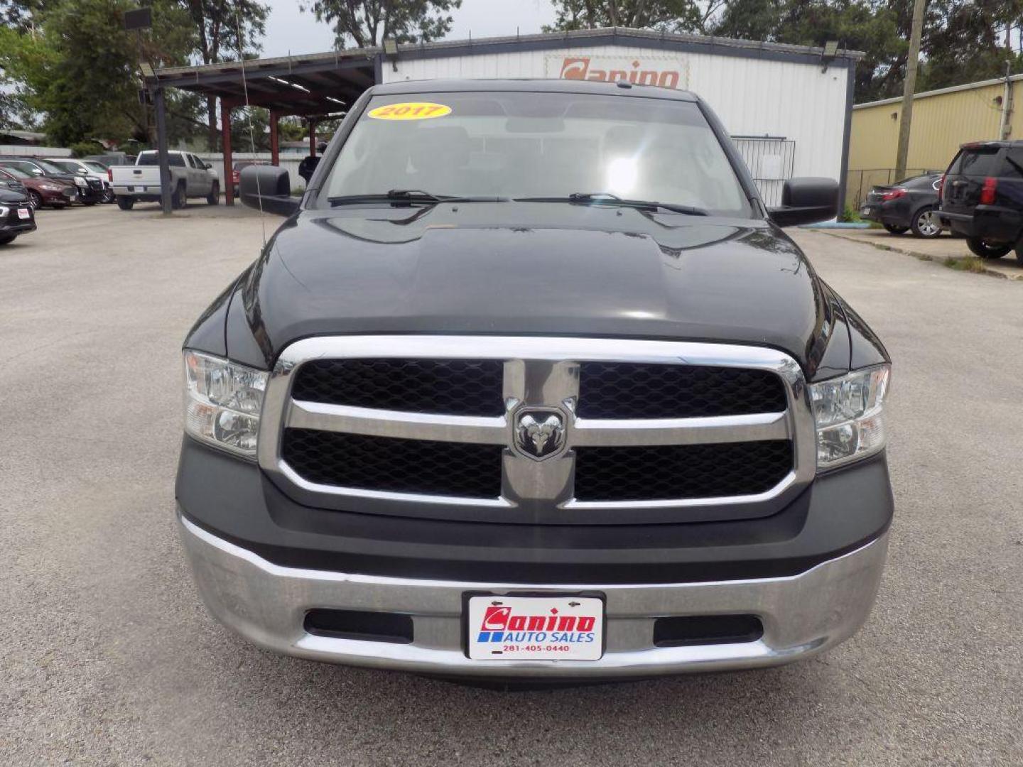 2017 BLACK RAM 1500 ST (3C6RR6KTXHG) with an 5.7L engine, Automatic transmission, located at 830 E. Canino Rd., Houston, TX, 77037, (281) 405-0440, 38.358219, -81.729942 - Photo#0