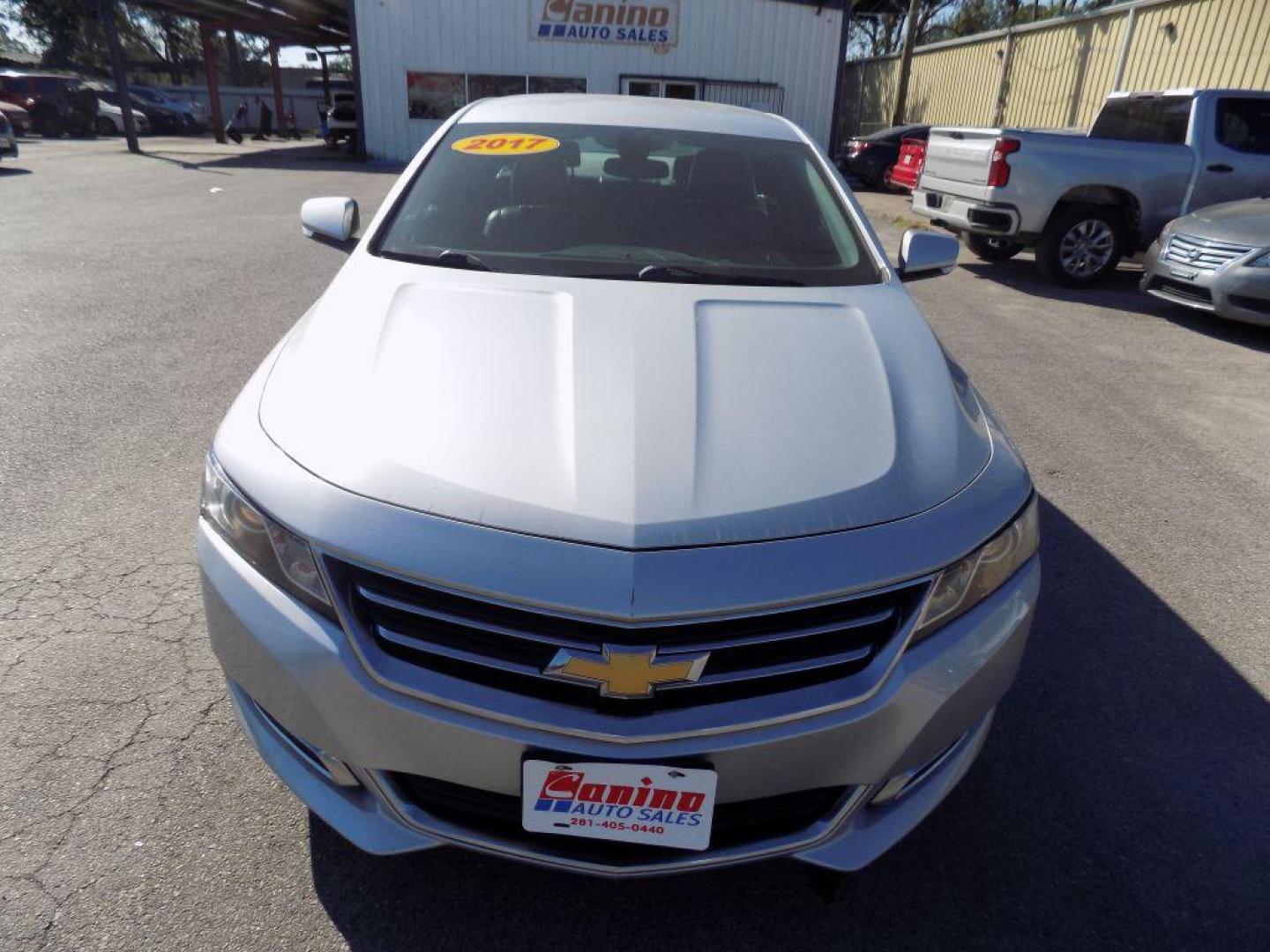 2017 SILVER CHEVROLET IMPALA LT (2G1105S37H9) with an 3.6L engine, Automatic transmission, located at 830 E. Canino Rd., Houston, TX, 77037, (281) 405-0440, 38.358219, -81.729942 - Photo#0