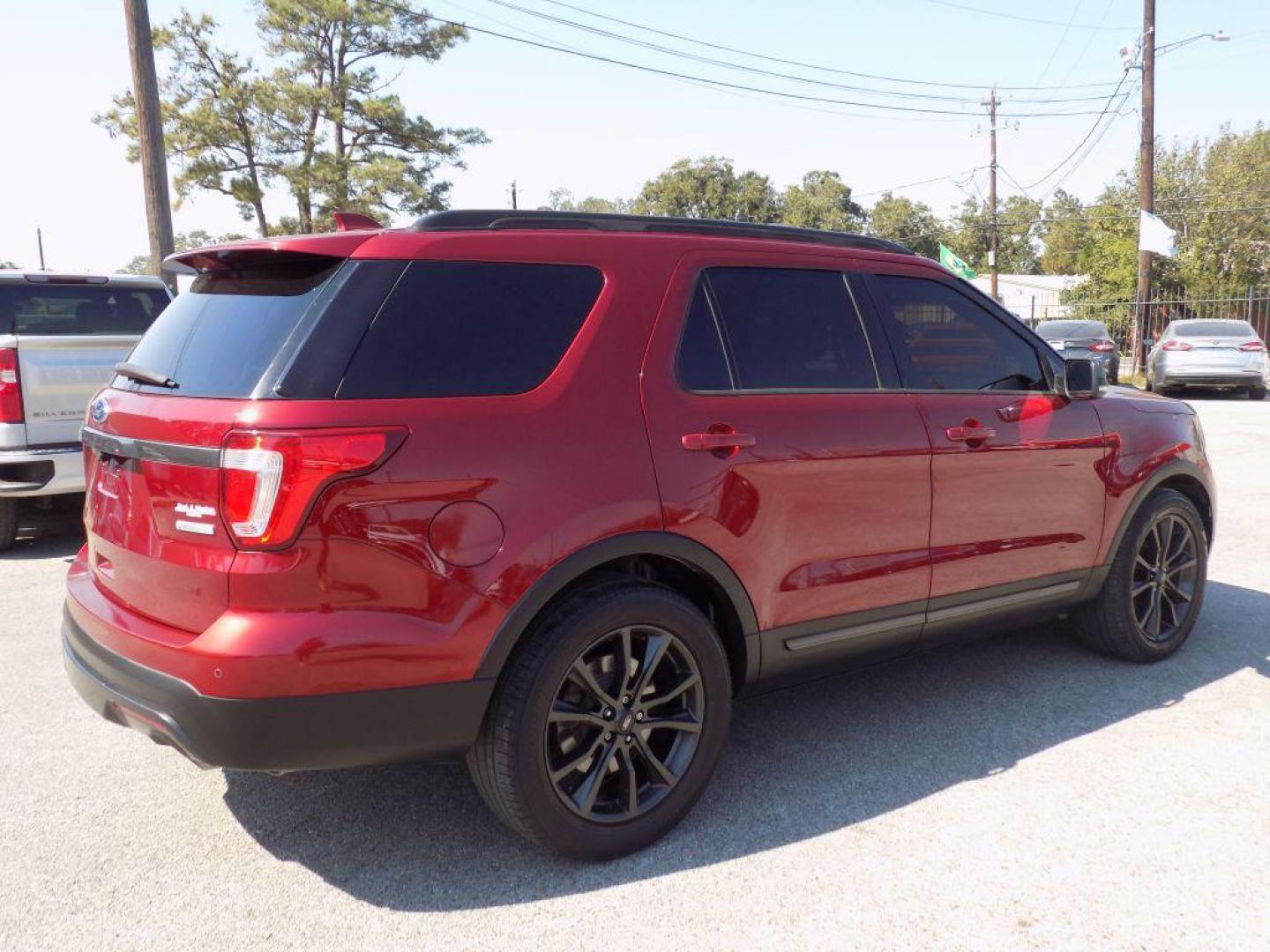 2017 RED FORD EXPLORER XLT (1FM5K7DH8HG) with an 2.3L engine, Automatic transmission, located at 830 E. Canino Rd., Houston, TX, 77037, (281) 405-0440, 38.358219, -81.729942 - Photo#7