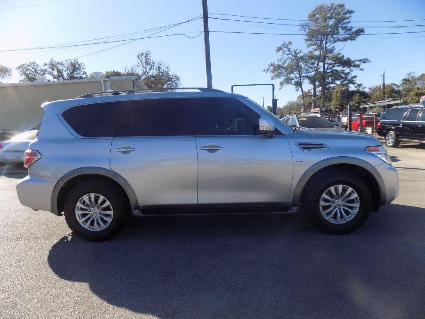 2018 SILVER NISSAN ARMADA SV (JN8AY2ND1J9) with an 5.6L engine, Automatic transmission, located at 830 E. Canino Rd., Houston, TX, 77037, (281) 405-0440, 38.358219, -81.729942 - Photo#1