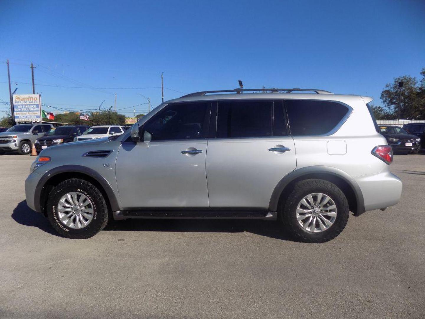 2018 SILVER NISSAN ARMADA SV (JN8AY2ND1J9) with an 5.6L engine, Automatic transmission, located at 830 E. Canino Rd., Houston, TX, 77037, (281) 405-0440, 38.358219, -81.729942 - Photo#3