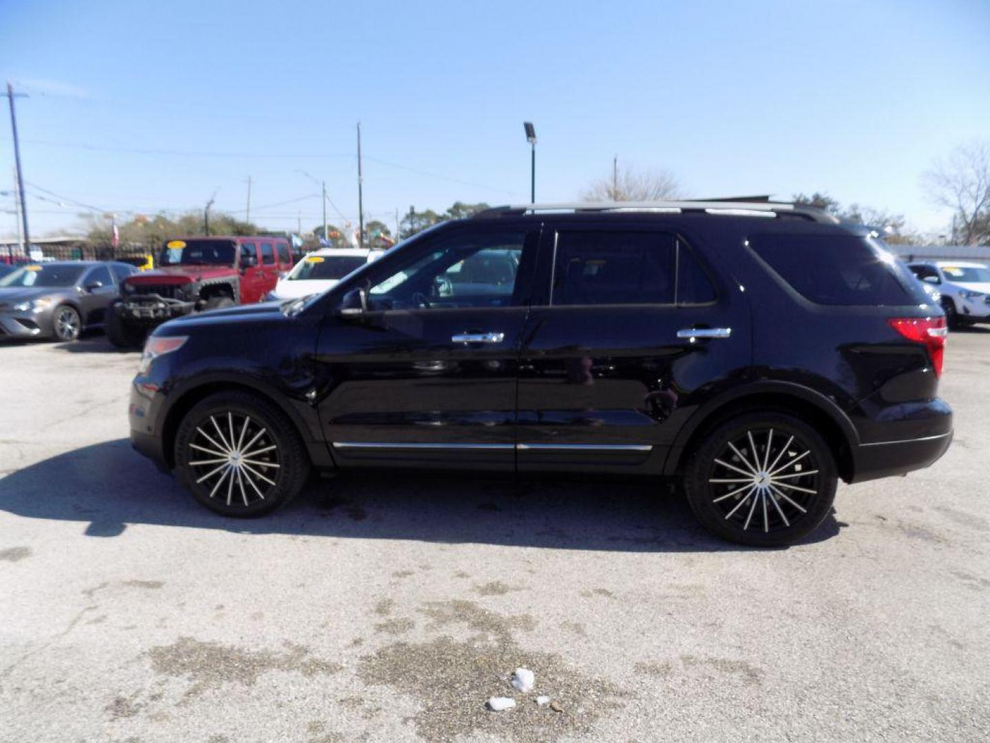 2015 BLACK FORD EXPLORER LIMITED (1FM5K7F98FG) with an 2.0L engine, Automatic transmission, located at 830 E. Canino Rd., Houston, TX, 77037, (281) 405-0440, 38.358219, -81.729942 - Photo#3